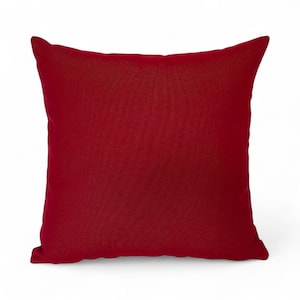 Cotton Linen Burgundy Cushion Cover Home Decor Wine Throw Pillow (All Sizes)
