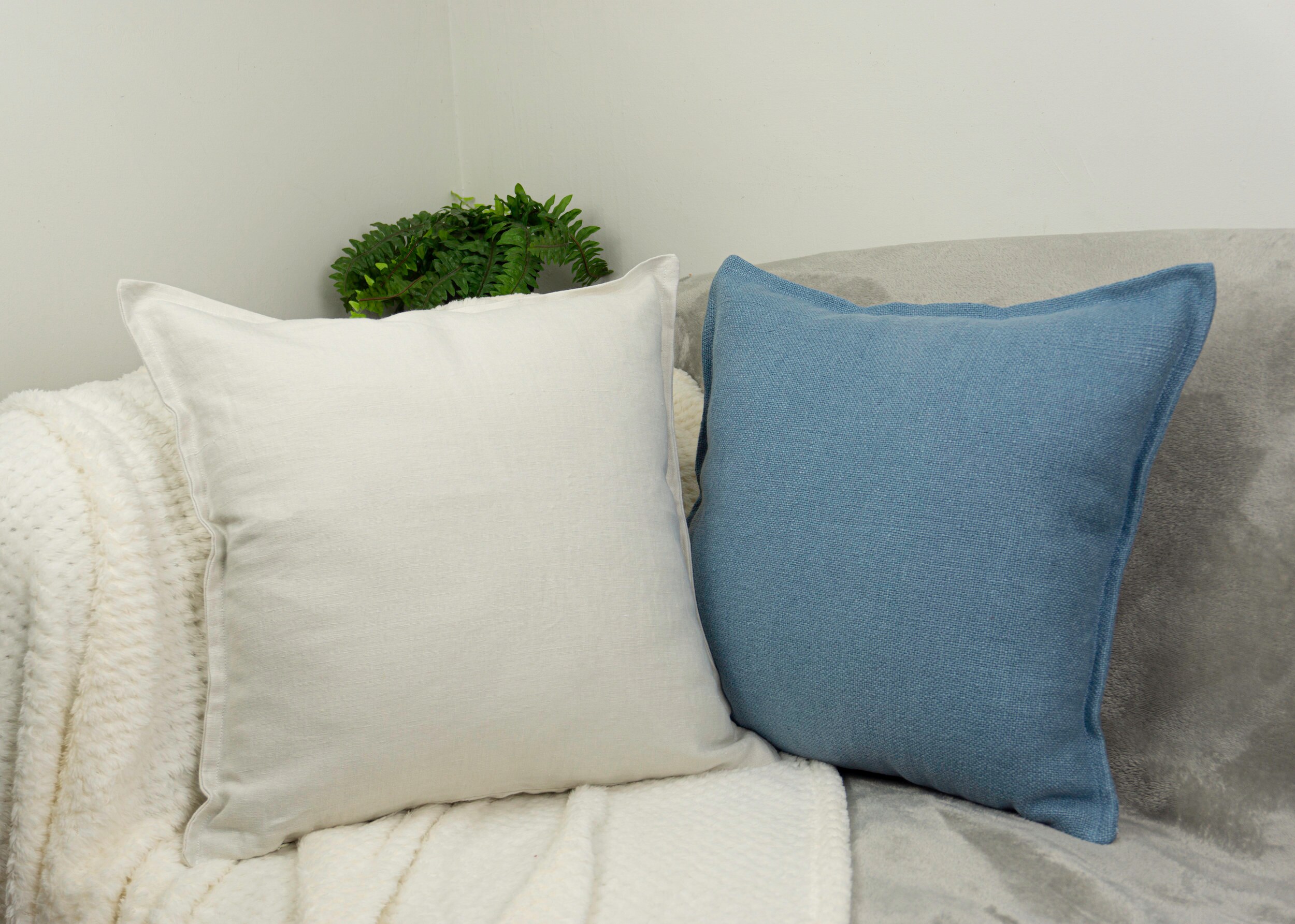 Natural Linen Cream Cushion Covers Decorative Ivory Linen Etsy UK