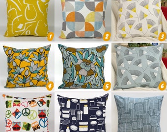 Scandinavian Style Modern Home Cotton Linen Cushion Covers, Decorative Linen Pillow Covers (All Sizes)