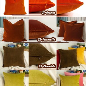 Luxury Velvet Cushion Covers, Turkish Woven Plush Velvet Pillow Covers, Velvet Lumbar Pillow zdjęcie 7