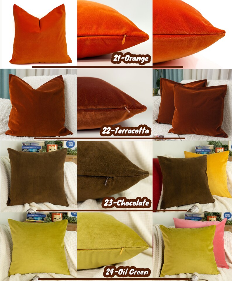 Luxury Velvet Cushion Covers, Turkish Woven Plush Velvet Pillow Covers, Velvet Lumbar Pillow zdjęcie 7