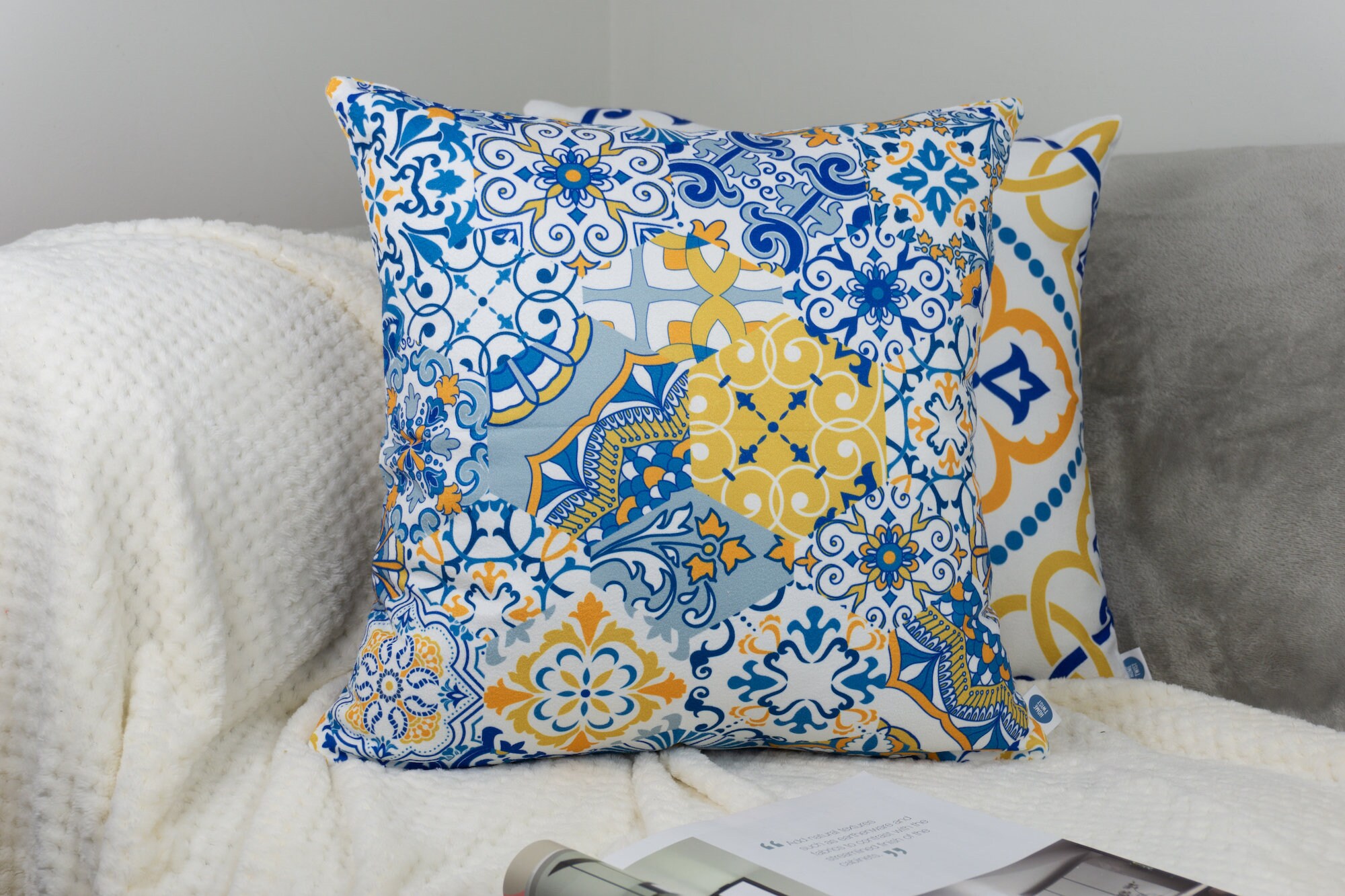 Moroccan Pattern Design Cushion Cover Set I Garden Cushion for Etsy UK