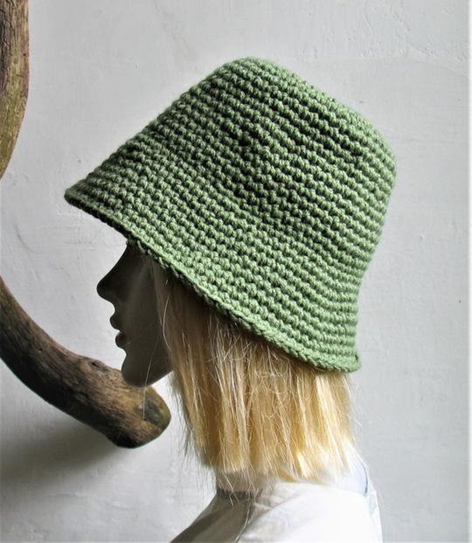 Crochet Bucket Hat Crochet Hat For Dreadlocks Brimmed hat | Etsy
