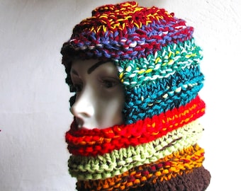 Crochet Balaclava Women Men Hat Ski Face Mask Face Warmer