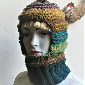 Crochet Balaclava Women Men Hat