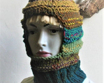 Crochet Balaclava Women Men Hat