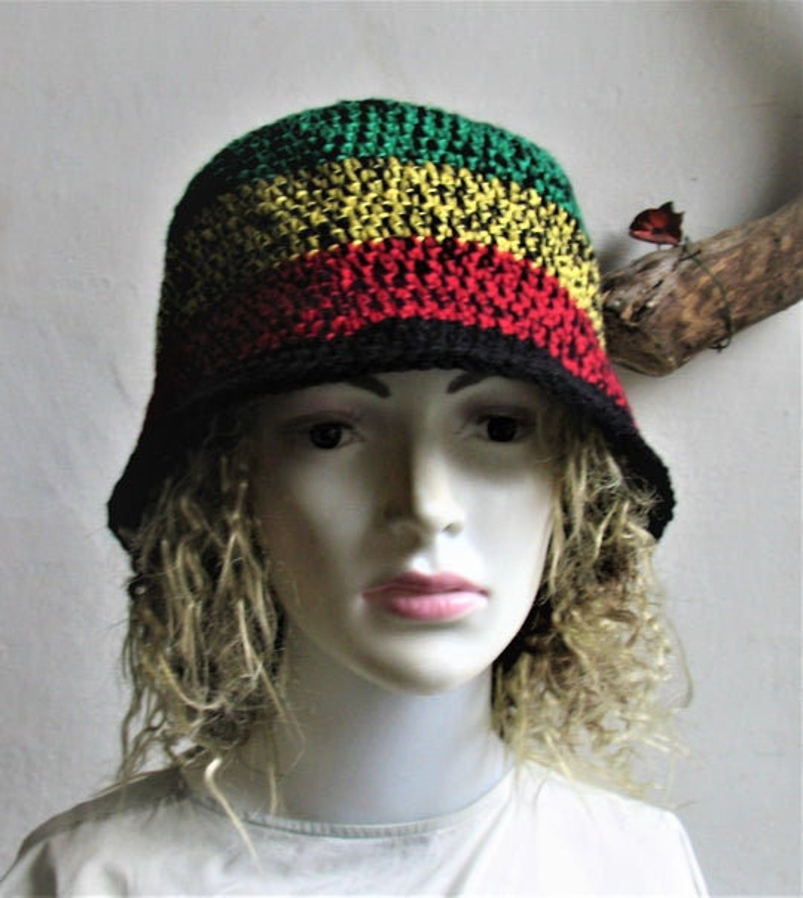 Handmade Crochet Bucket Hat for Dreads Dreadlocks Bucket Hat Etsy
