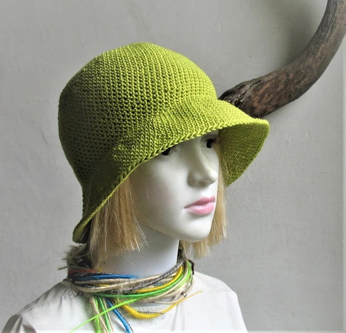 Cotton Summer Hat Bucket Hat Bucket Hat Dreads LARGE Bucket | Etsy