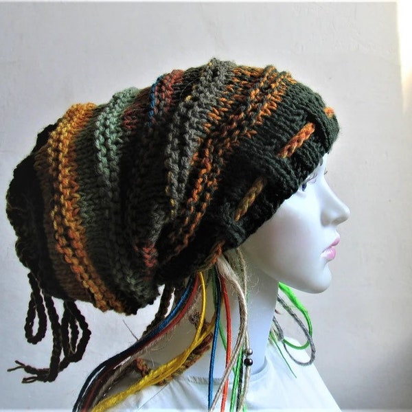 Knit Women Men Headbands Tube Dreads Wrap Dread Sock Dreadlock Beanie