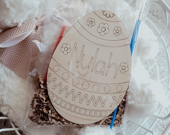 DIY Personalized Easter Egg Kit, Easter Basket Stuffer,Personalized Easter Egg Paint Kit for Kids, Kids Paint Kits ,DIY Paint Kit, Easter