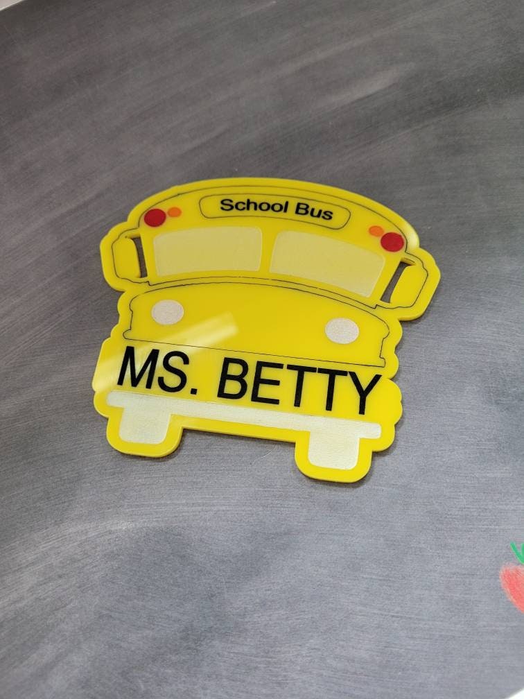 School bus driver magnet for bus, Bus driver appreciation gift, Personalized school bus gifts, Gifts for bus drivers, Personalized magnet