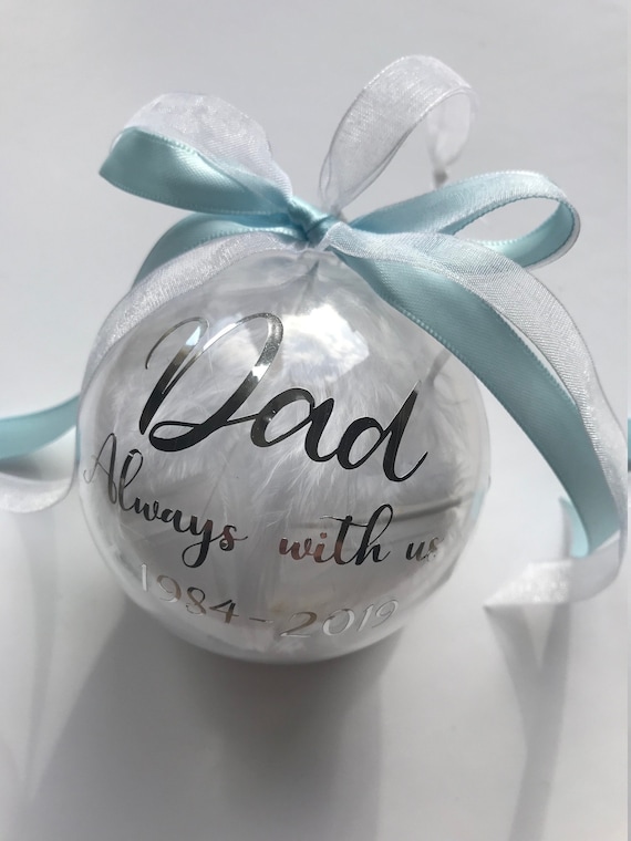 dad memorial christmas bauble