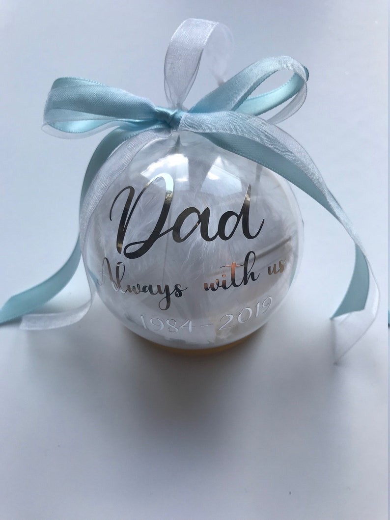 Memorial Gift Christmas Decorations Gift Feather Filled - Etsy UK