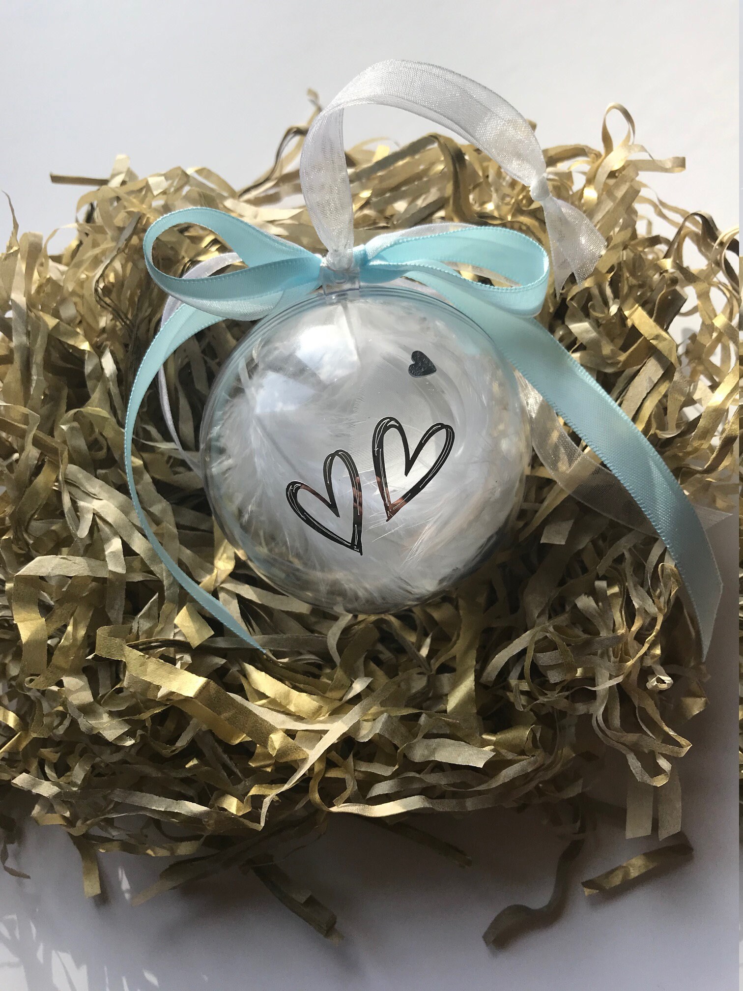 Memorial Gift Christmas Decorations Gift Feather Filled | Etsy UK