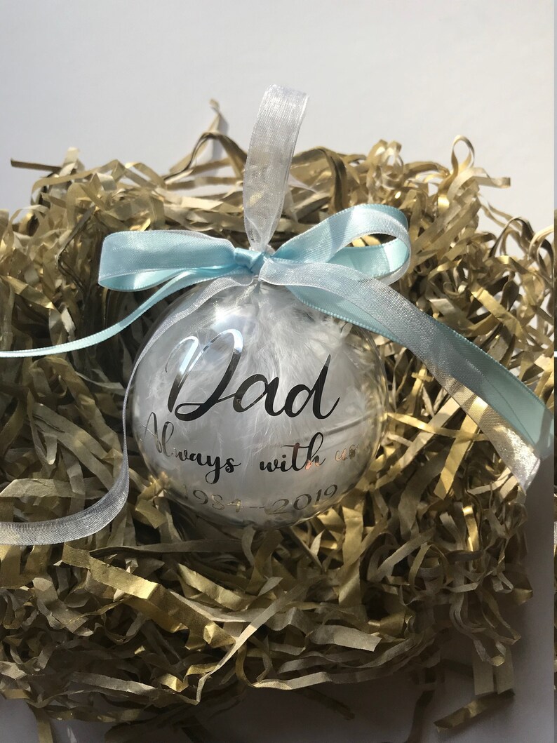 Memorial Gift Christmas Decorations Gift Feather Filled | Etsy UK