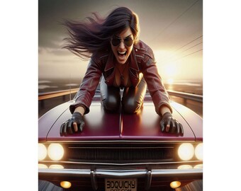 Stunt Chick Charger #081 Poster