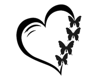 Free Free 151 Heart Shaped Butterfly Heart Svg SVG PNG EPS DXF File
