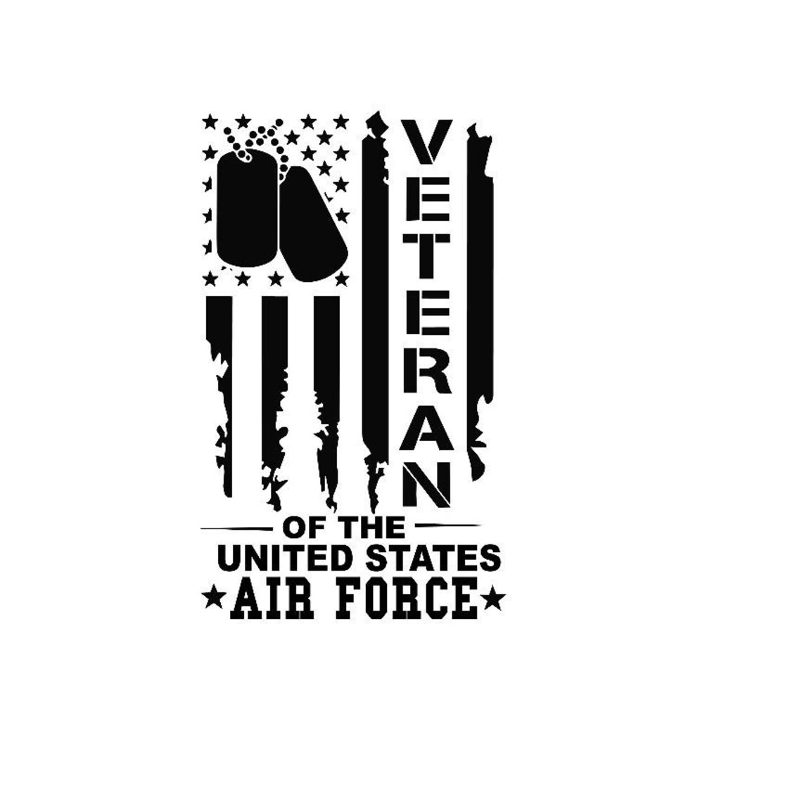 United States Air Force Veteran Flag | Etsy