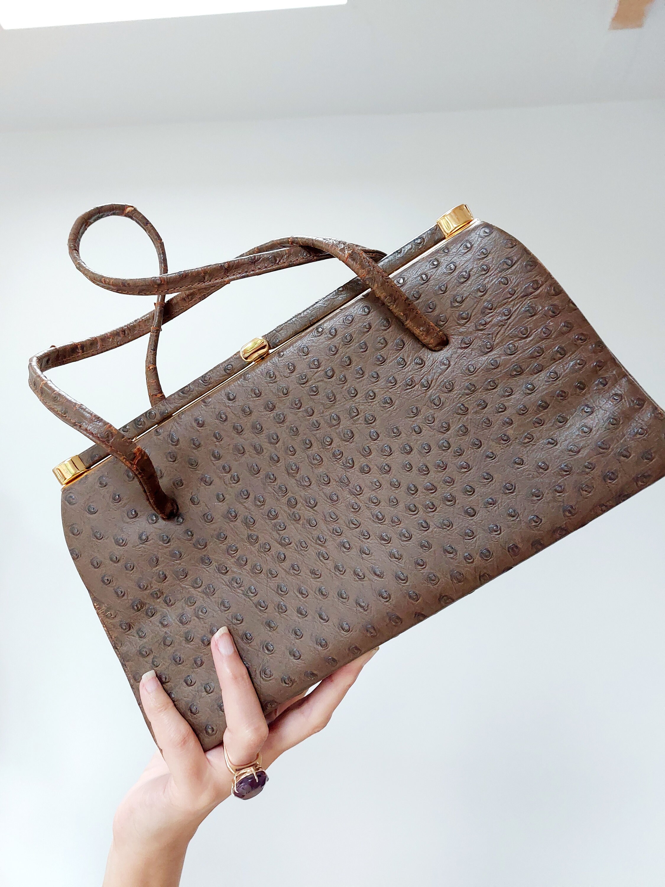 Ostrich handbags for sale Clearance