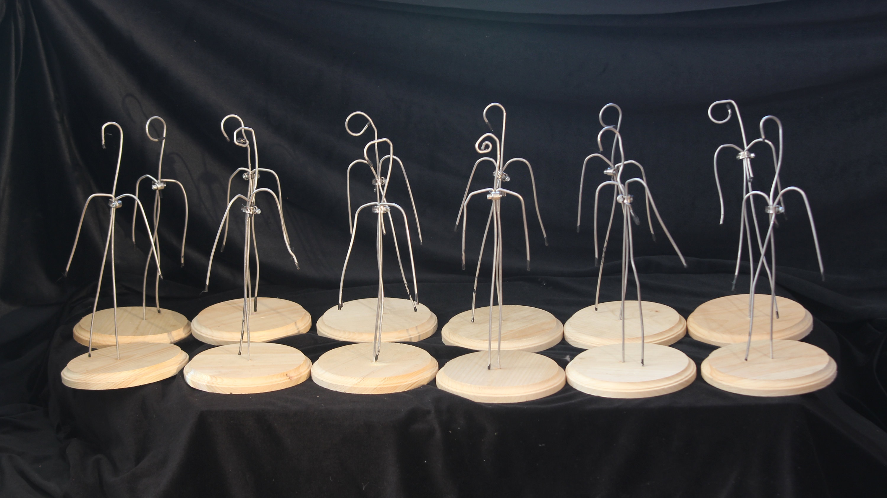 Wire Armature for Clay Sculpture Art Class 12 Count, 12 Armatures