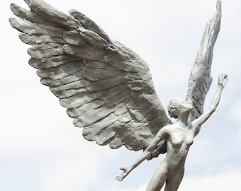 Bronze Angel, female figurative Fine Art statue sculpture