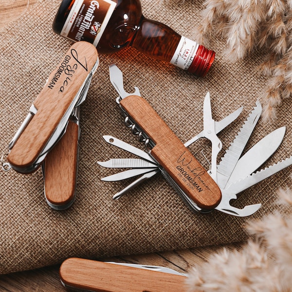 Personalized multi -tool knife, best man gifts, Swiss military knives, groomsman gifts, father gifts, personalized knives, anniversary gifts