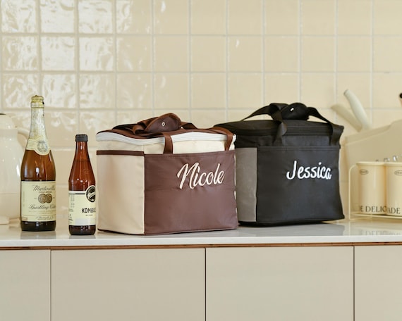 Custom Insulated Cooler Tote Bags for Groomsmen and Groomsmen - Personalized Embroidered Gifts, Golf Beer Cooler Bags, Hiking and Lunch