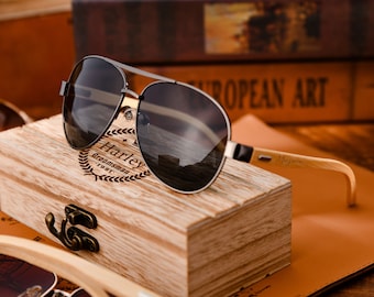 Customized best man sunglasses -groomsmen's wooden sunglasses - personalized fashion single party gifts