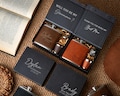 Personalized 6 oz Leather Hip Flask Set - Groomsmen & Dad Treat - Party Favor