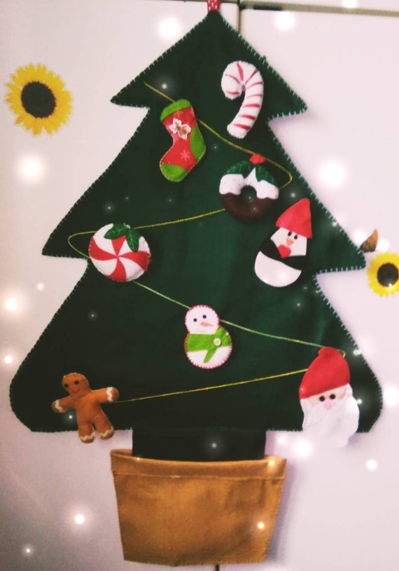 Felt Christmas Tree Montessori Games Christmas Decorations Etsy