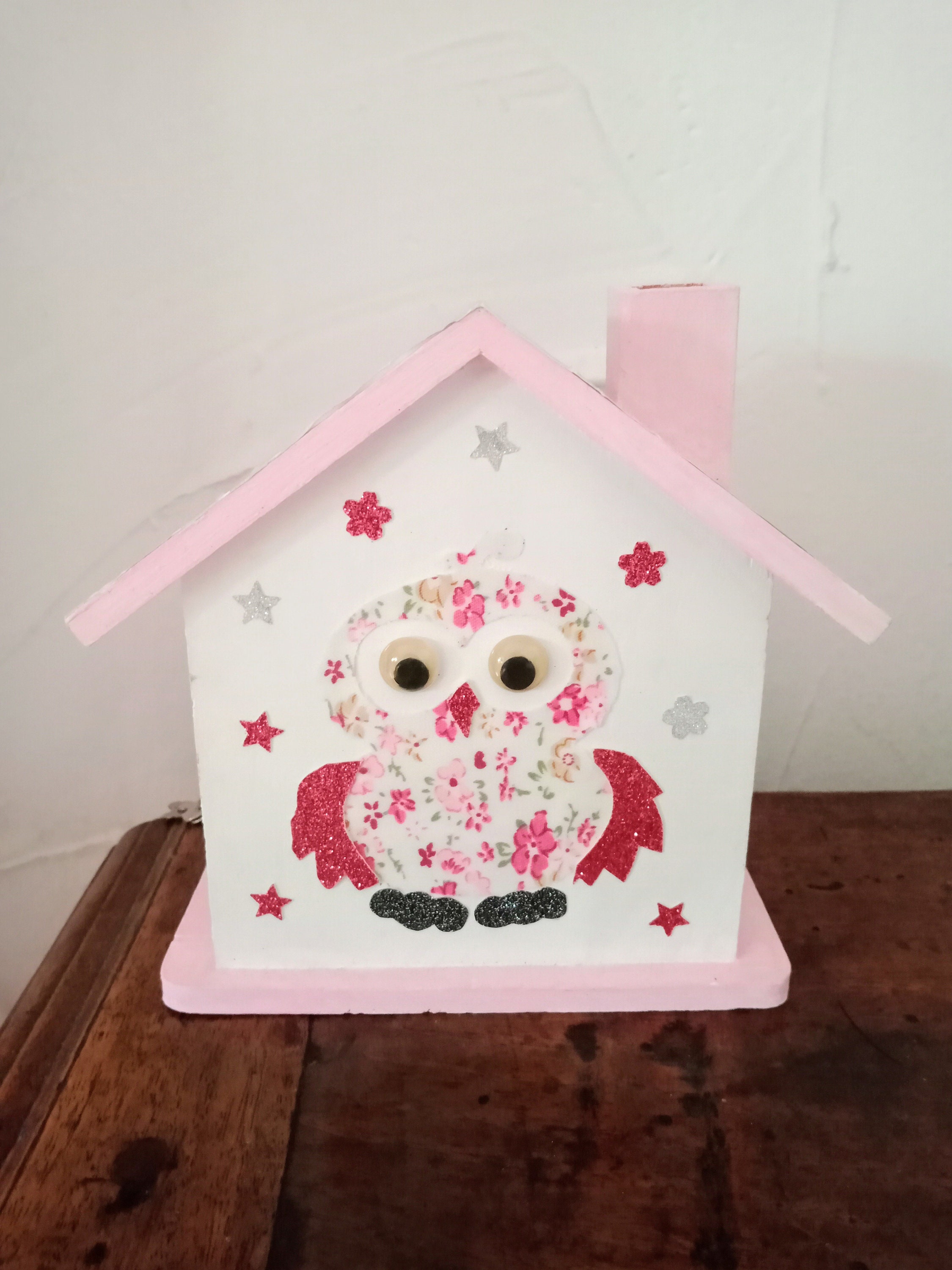 Tirelire en Bois Pour Enfant, Idée Cadeau, Boite Cadeau Naissance