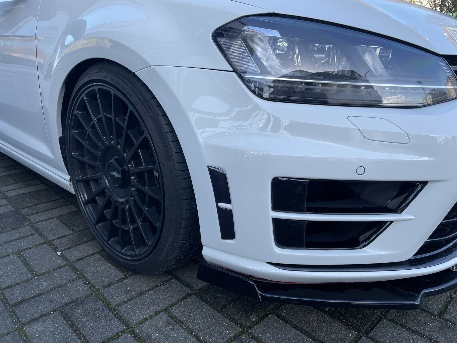 VW Golf 7 R Spiegelkappen Set Alu matt Blende Original Tuning