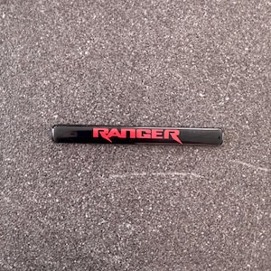 Ford Ranger 3D emblems including black holder