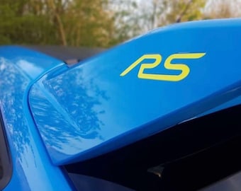 Ford Focus RS MK3 3D gel emblems inlays for the rear spoiler