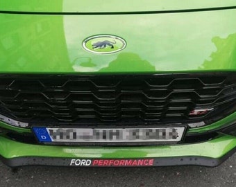 Ford Puma 3D gel emblems as desired front, rear and steering wheel