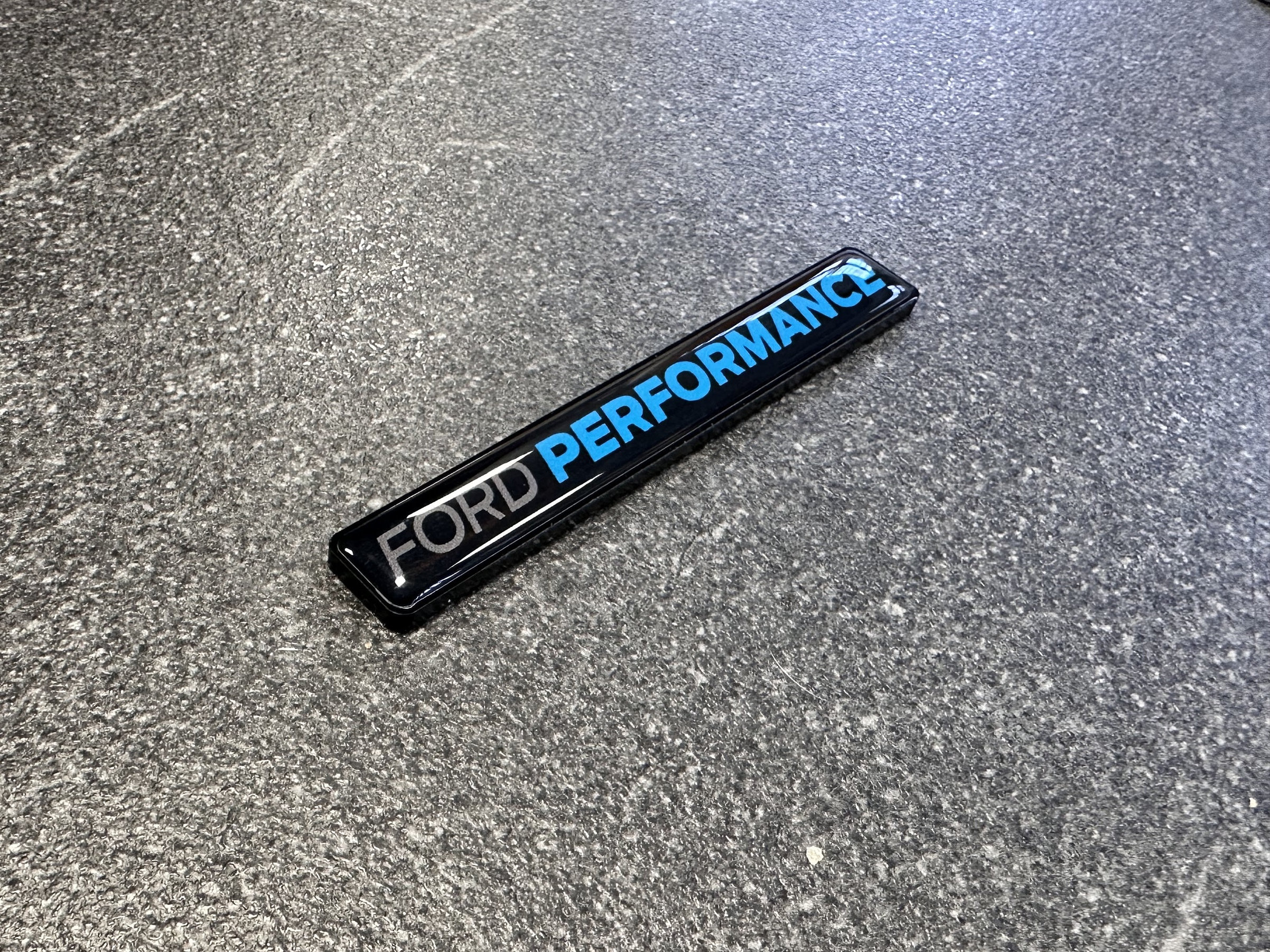 Ford Performance 3D emblems including black Ford Performance 3D emblems including black holder