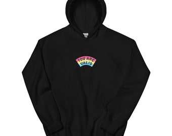 Pansexual You Are Valid Hoodie