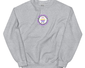 Sushi Rolls, Not Gender Roles Sweatshirt (Bigender Flag)