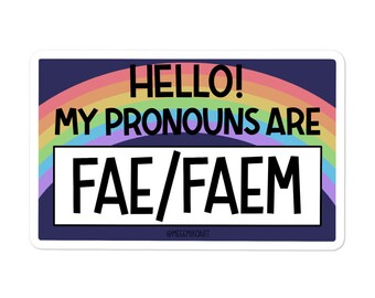 FAE/FAEM Name-tag Sticker