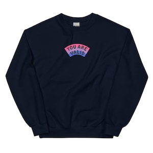 Bisexual You Are Valid Sweatshirt