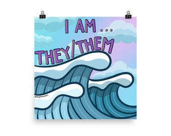 LGBTQ THEY/THEM Pronouns Print