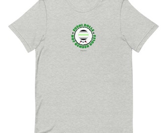 Sushi Rolls, Not Gender Roles T-Shirt (Agender Flag)