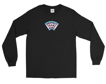PROTECT TRANS KIDS Long Sleeve Shirt (30% of proceeds donated to Marsha P Johnson Institute)