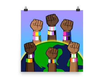 Black LGBTQIA+ Lives Matter Poster (Matte Finish) 100% of Proceeds go to The Okra Project