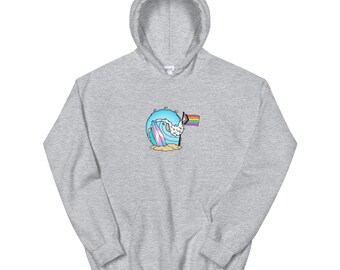 Surfer Wave LGBTQIA+ Hoodie