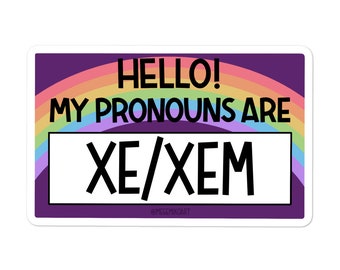 XE/XEM Name-tag Sticker