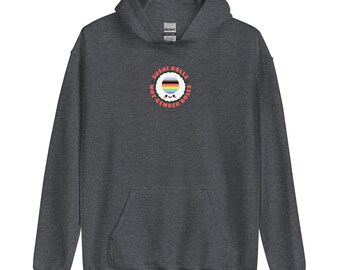 Sushi Rolls, Not Gender Roles Hoodie (LGBTQIA Flag)