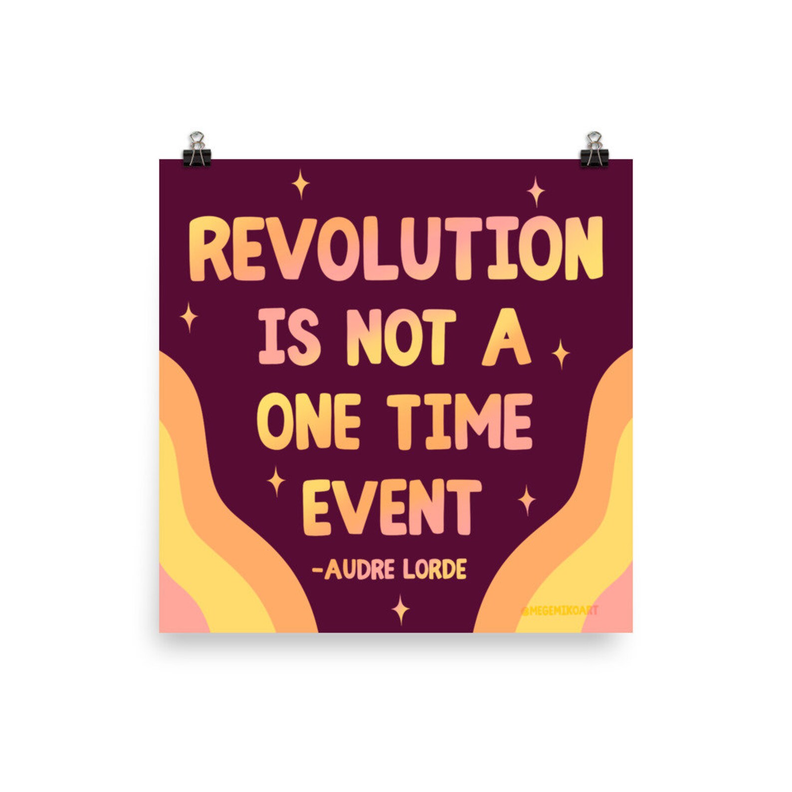 Revolution is Not a One Time Event Print (matte Finish) 100% of ...