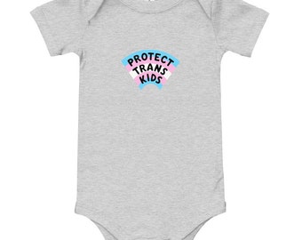PROTECT TRANS KIDS Baby Onesie