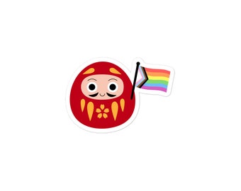 Daruma LGBTQIA+ Stickers (80% of proceeds donated to the AAPI Community Fund)